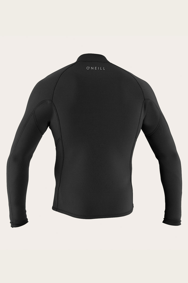 O Neill Reactor-2 1.5mm Front Zip L/S Jacket B82-Black-Graphite S