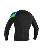 O Neill Reactor-2 1.5mm LS Jacket HZ9-Black-Ocean-Dayglo XL
