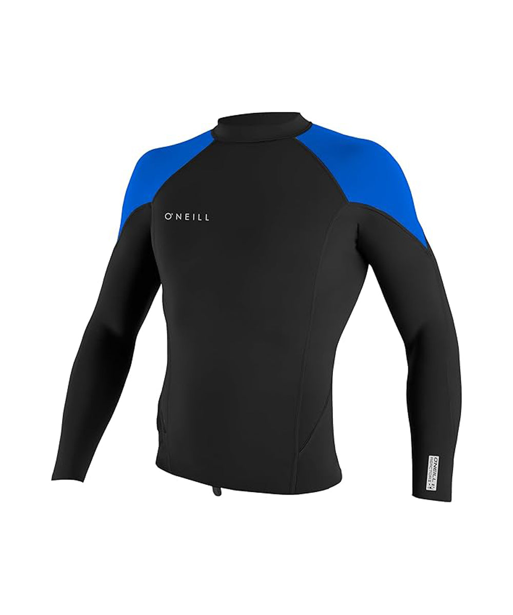 O Neill Reactor-2 1.5mm LS Jacket HZ9-Black-Ocean-Dayglo XL