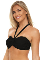 H2OH Ultimate Underwire Bandeau  BLK F