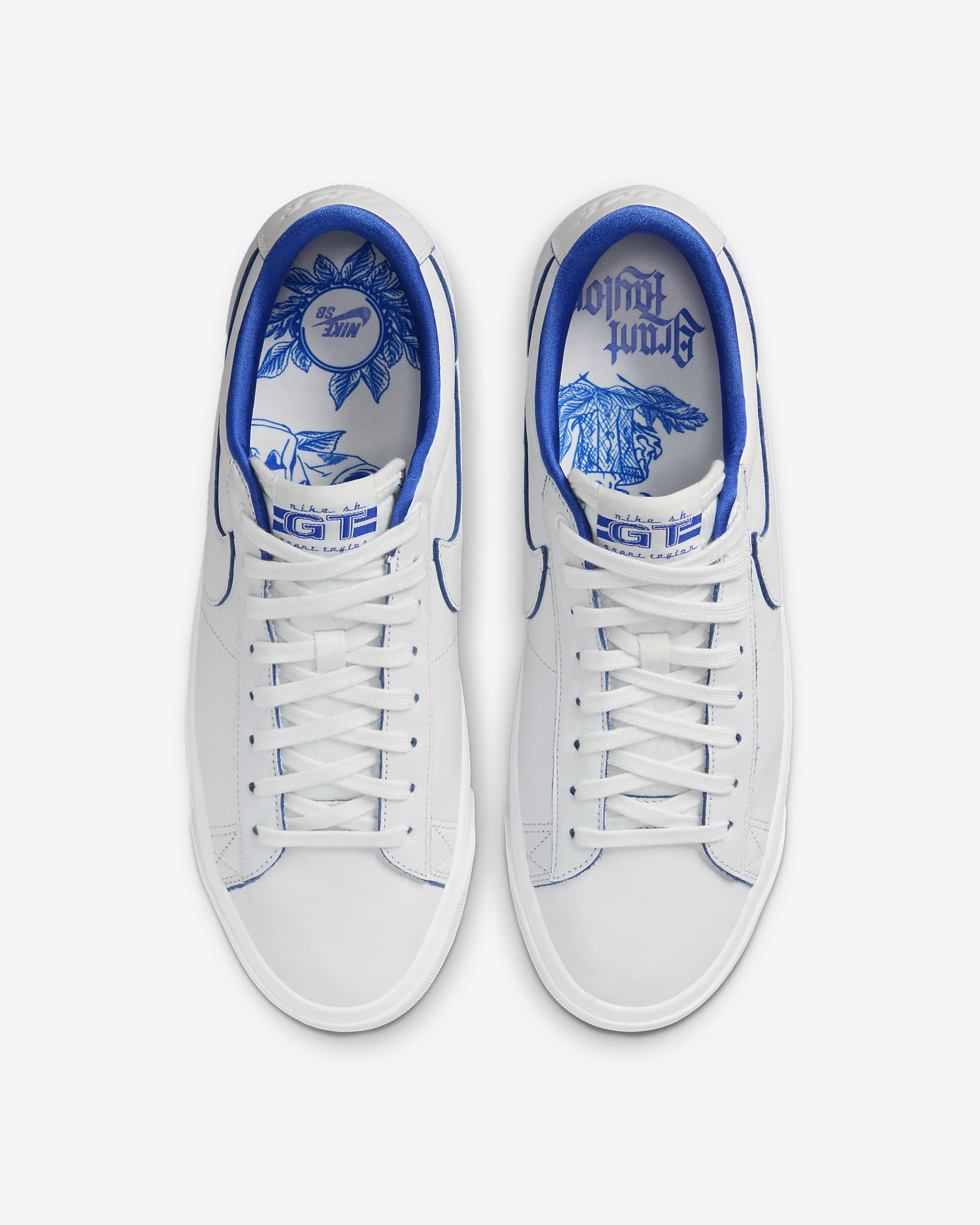 Nike Blazer Low Pro GT PRM 100-SummitWhite/GameRoyal 11