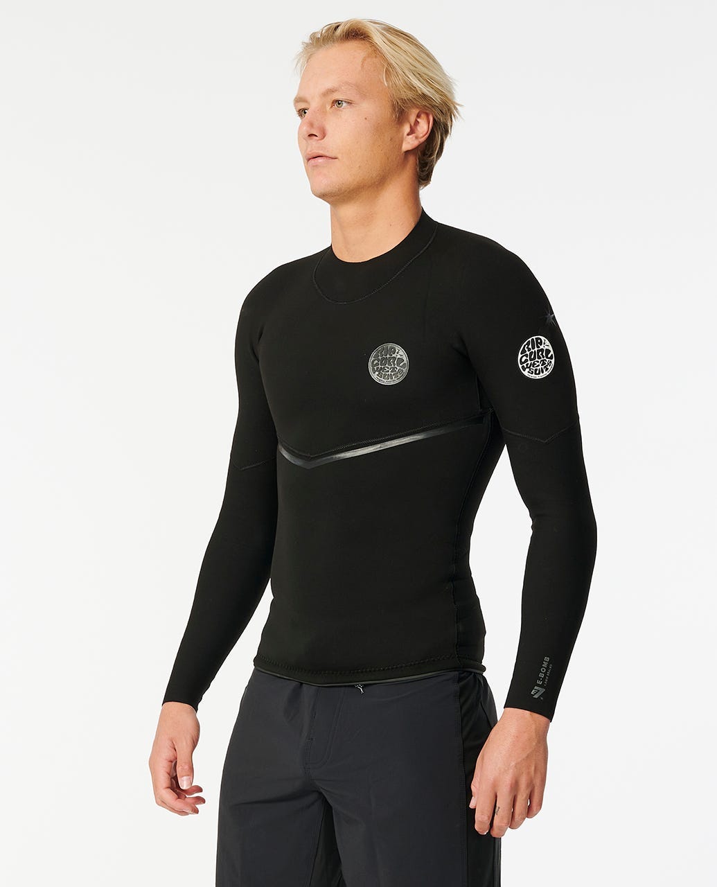 Rip Curl E-Bomb 1.5mm LS GB Wetsuit Jacket 0090-Black24 XL