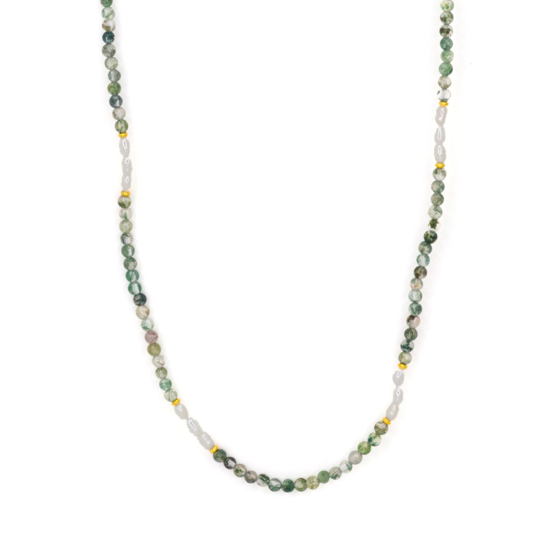 Salty Cali Verano Necklace  Green/Gold