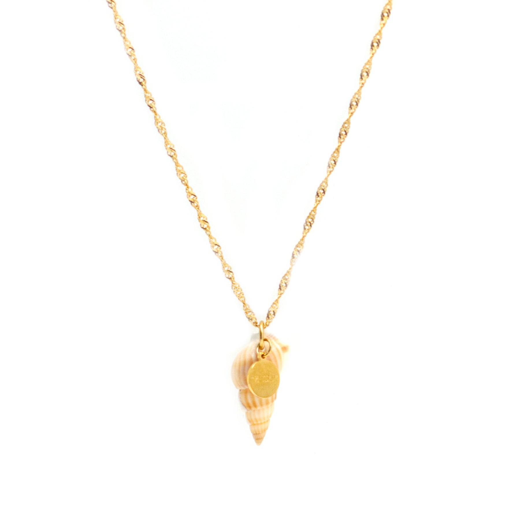 Salty Cali Seashore Pendant Necklace  Salty Babes Gold