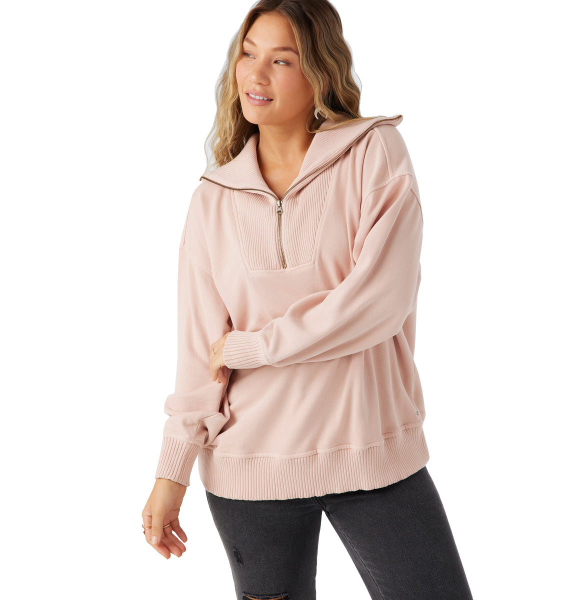 O'Neill Karma Mock Zip Sweater RDT M