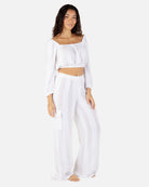 Hurley Stripe Gauze Cargo Beach Pant White XL