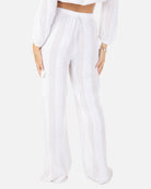 Hurley Stripe Gauze Cargo Beach Pant White S