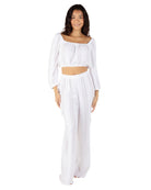 Hurley Stripe Gauze Cargo Beach Pant White L