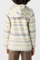 O'NEILL BOY'S BAVARO STRIPE PONCHO FLEECE PULLOVER CRM-Cream L