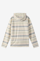 O'NEILL BOY'S BAVARO STRIPE PONCHO FLEECE PULLOVER CRM-Cream L