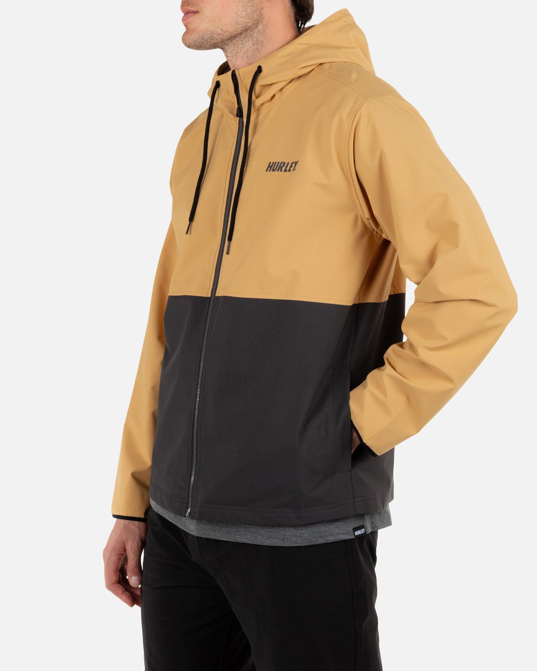Hurley Pismo Full Zip Windbreaker  H290-Sandstorm S
