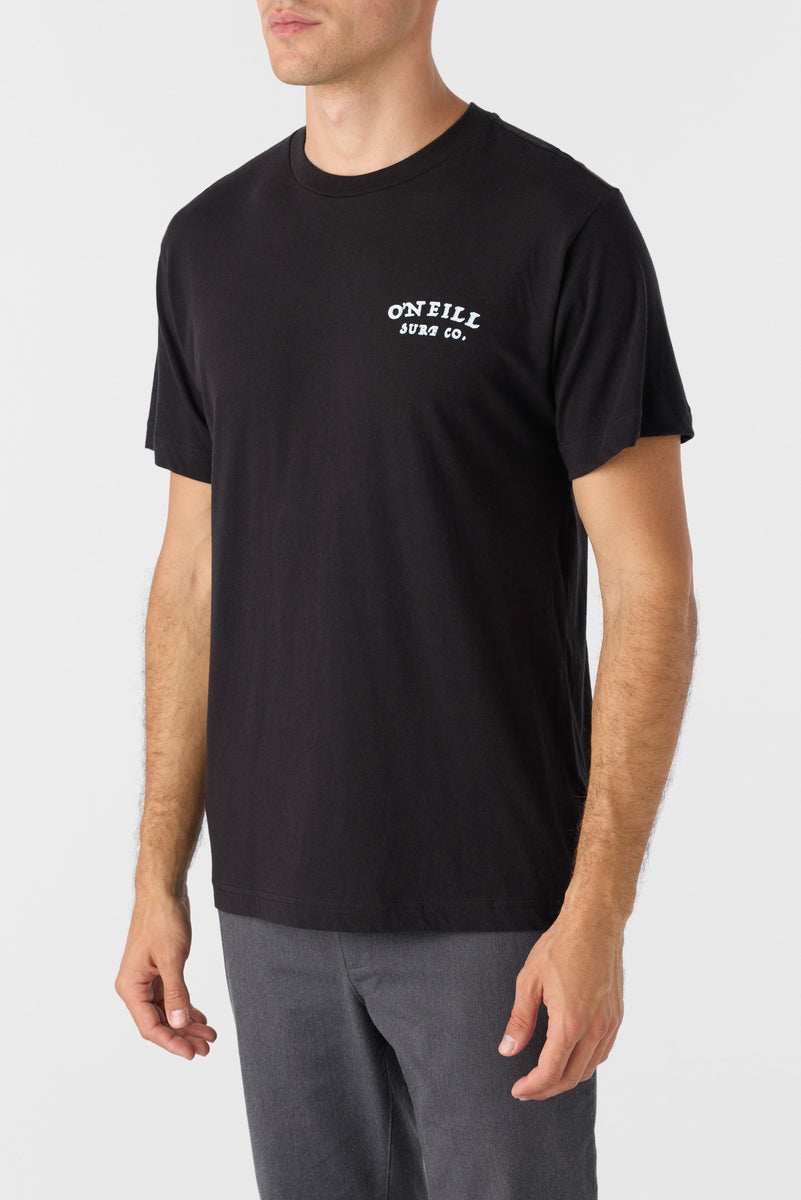 O'NEILL DOUBLE TROUBLE STANDARD FIT TEE BLK-Black XL