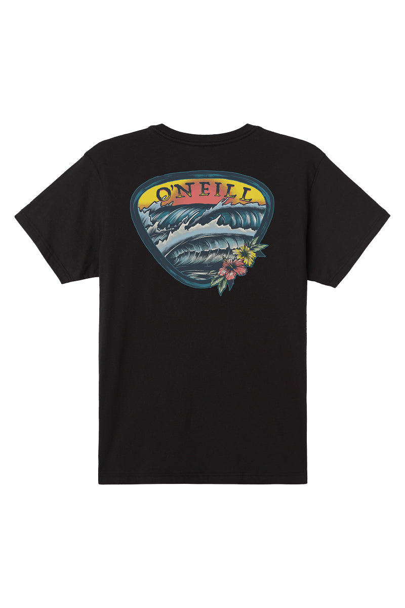 O'NEILL DOUBLE TROUBLE STANDARD FIT TEE BLK-Black XL