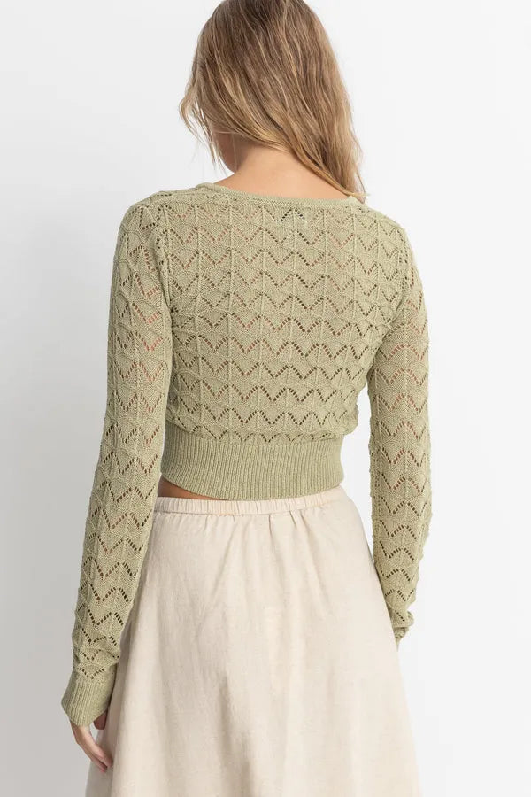 Rhythm Akoia Knit Sweater SAG XS
