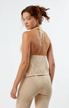 Rhythm Oahu Halter Knit Top NAT S