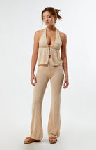 Rhythm Oahu Halter Knit Top NAT M