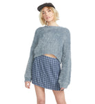 Volcom Yassified Sweater  GreyBlue XS