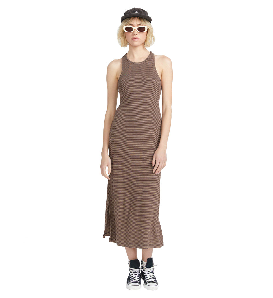 Volcom Fleurmaid Maxi Dress  BearBrown S