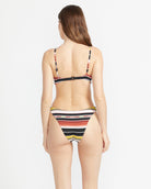 Volcom Beach Trip Twist Crop Bikini Top Black S