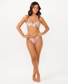 Rip Curl Beach Party High Leg Cheeky Bikini Bottom  MULTI-3282 M