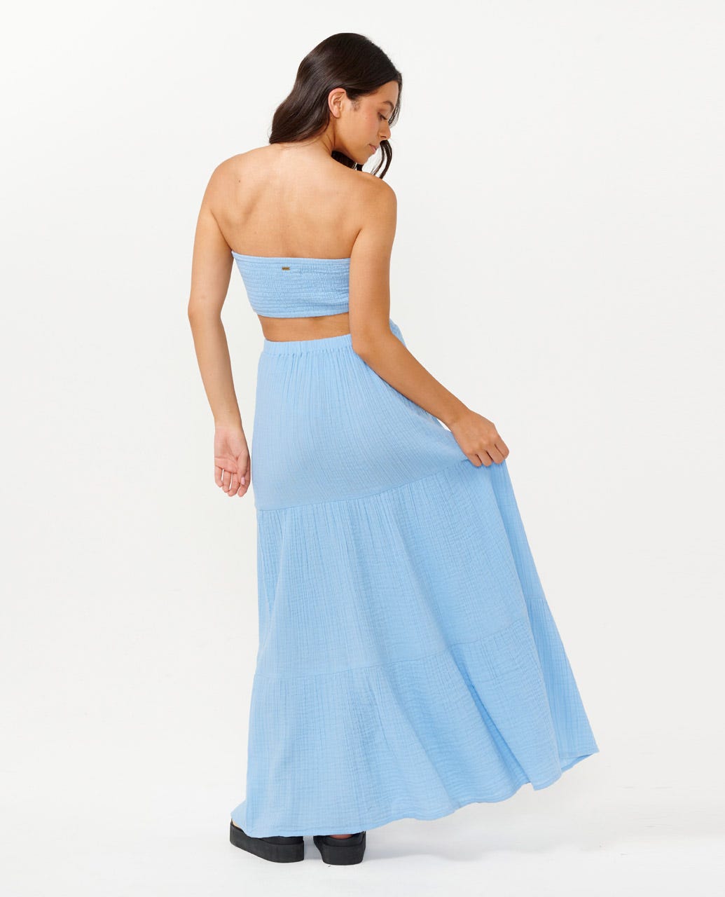 RIP CURL PREMIUM SURF MAXI DRESS MIDBLUE-8962 S