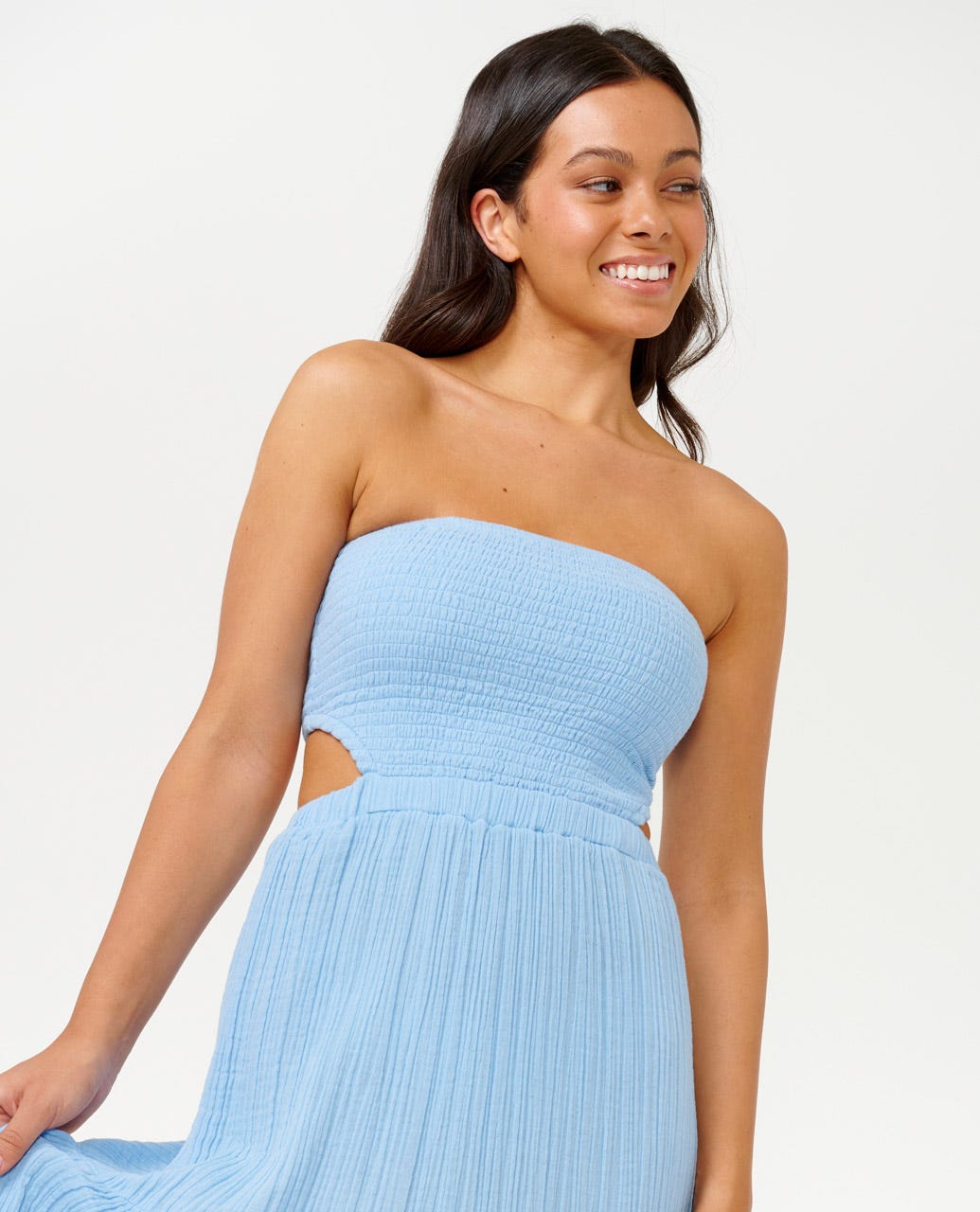 RIP CURL PREMIUM SURF MAXI DRESS MIDBLUE-8962 L