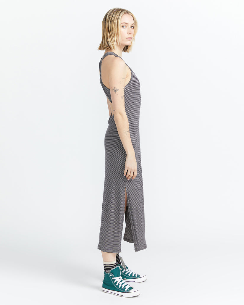 Volcom Fleurmaid Maxi Dress  BLK L