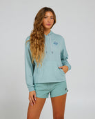 Salty Crew Floral Tippet Tech Hoody  CLDBLU XS