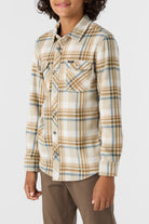 O'neill Boys Plaid Superfleece LS Shirt KHA3 XL