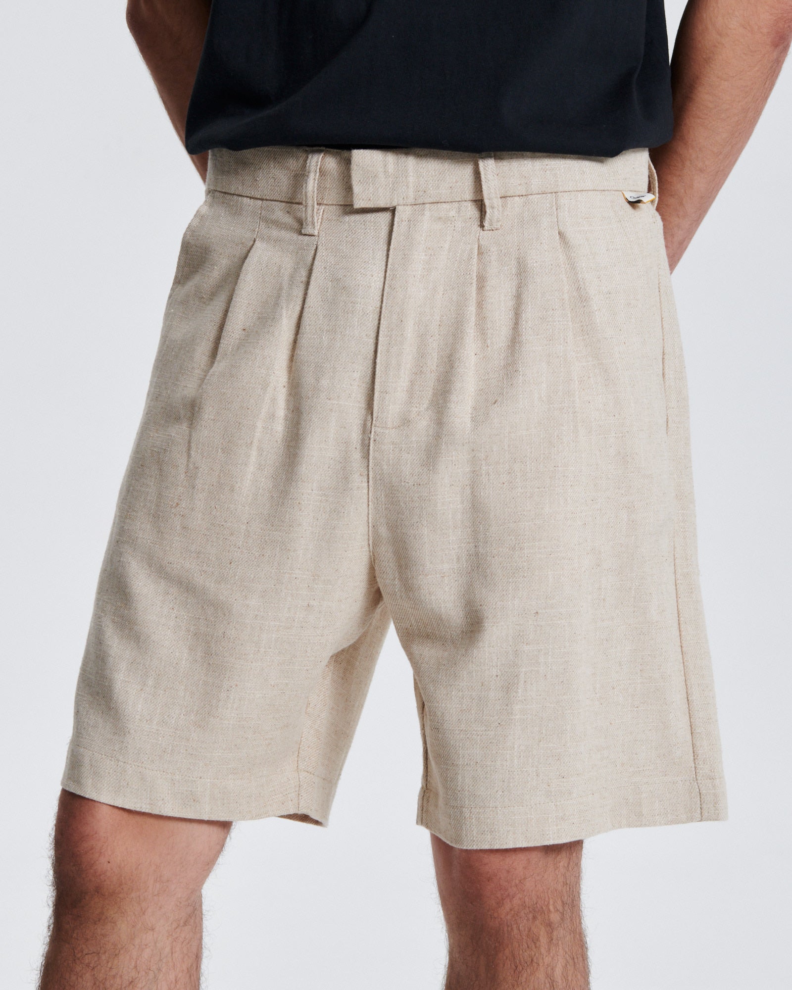 The Critical Slide Society Harro Linen Short ECRU 30