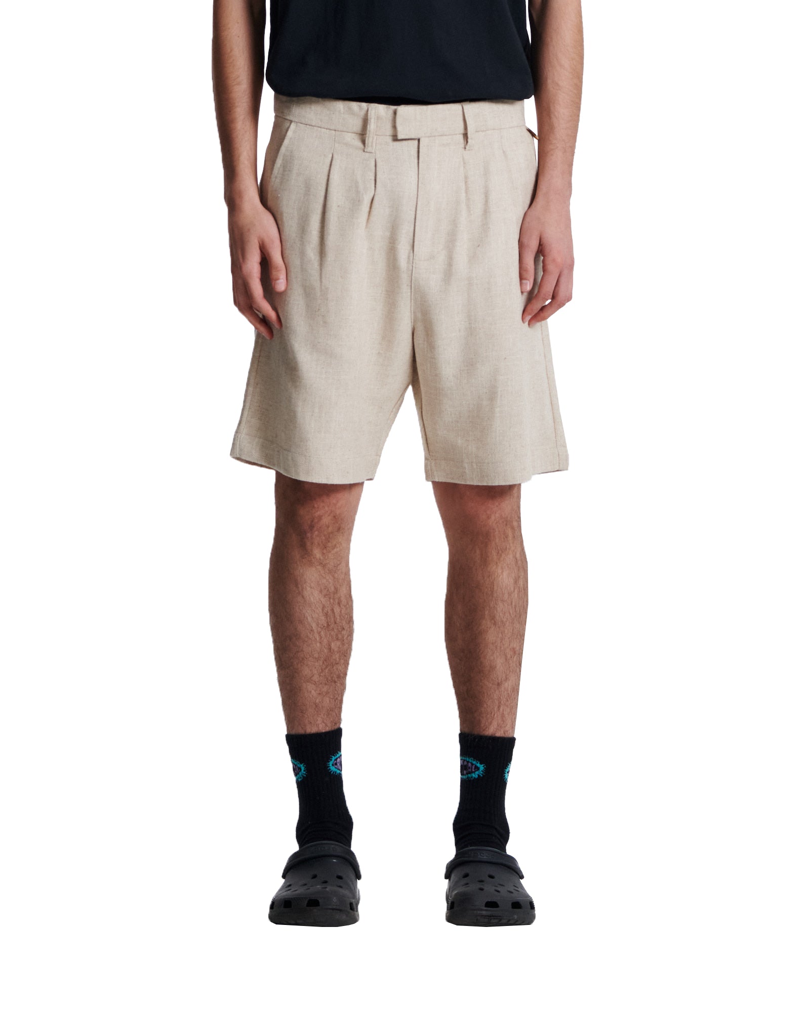 The Critical Slide Society Harro Linen Short ECRU 36
