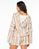 Roxy Rich Coast Stripe Fleece  CLB L