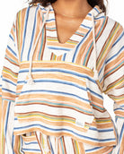 Roxy Rich Coast Stripe Fleece  CLB M