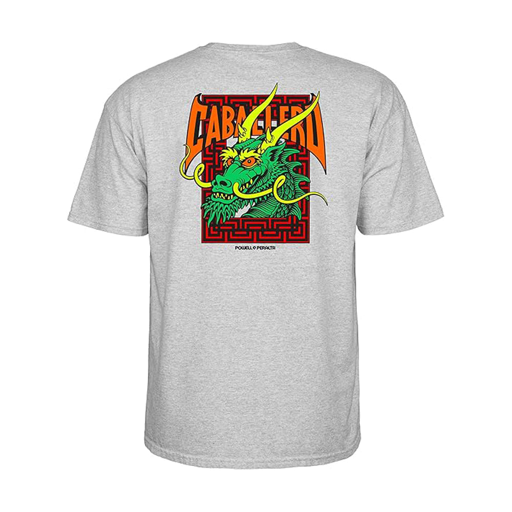 Powell Peralta Steve Caballero Street Dragon Tee Sport Gray L