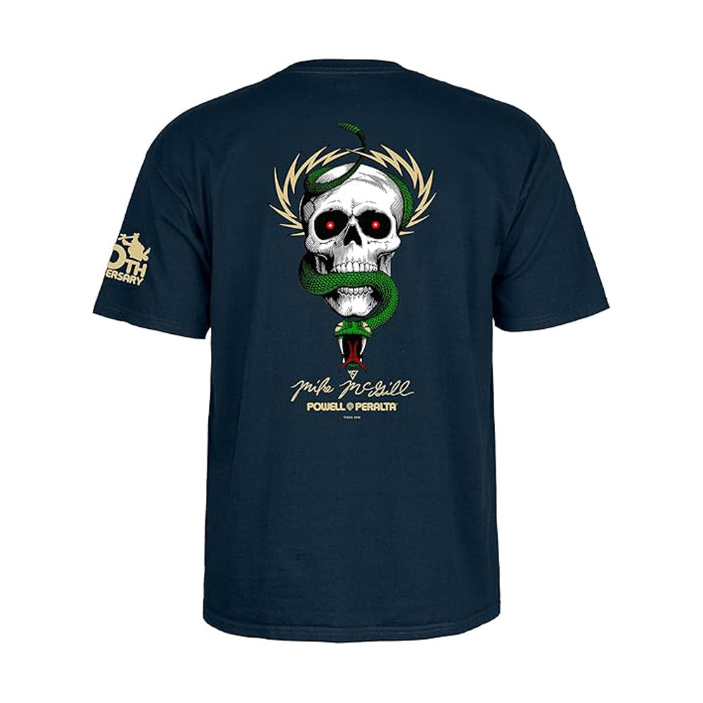 Powell Peralta Mike McGill Skull & Snake 40th Anniversary S/S Tee Navy XL