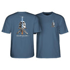 Powell Peralta Skull & Sword Tee Shirt Indigo Blue L