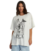 RVCA SKELETON TEE WPW-WHISPER WHITE S