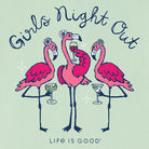 Life is Good Womens Crusher Vee Girls Night Out SS Tee SagGrn S