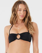 Roxy SD Beach Classics Ring Bandeau Bikini Top ANR L