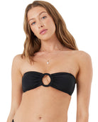 Roxy SD Beach Classics Ring Bandeau Bikini Top ANR S