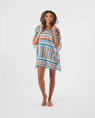 Roxy Salty Soul Poncho Beach Coverup MUL XS/S