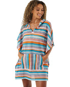 Roxy Salty Soul Poncho Beach Coverup MUL XS/S