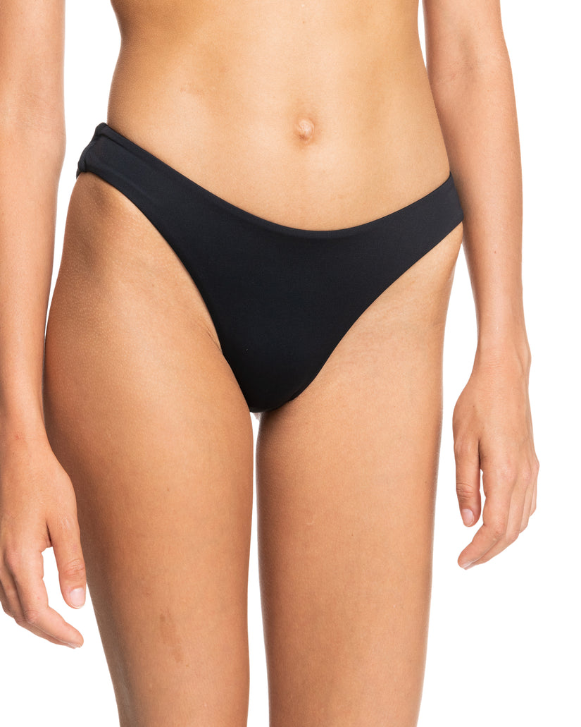 Roxy Beach Classics High Leg Bikini Bottom KVJ0-ANTHRACITE M