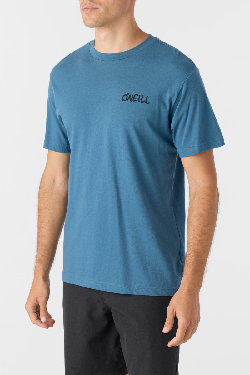 O'NEILL DAYS END STANDARD FIT TEE TEL-TEAL XL