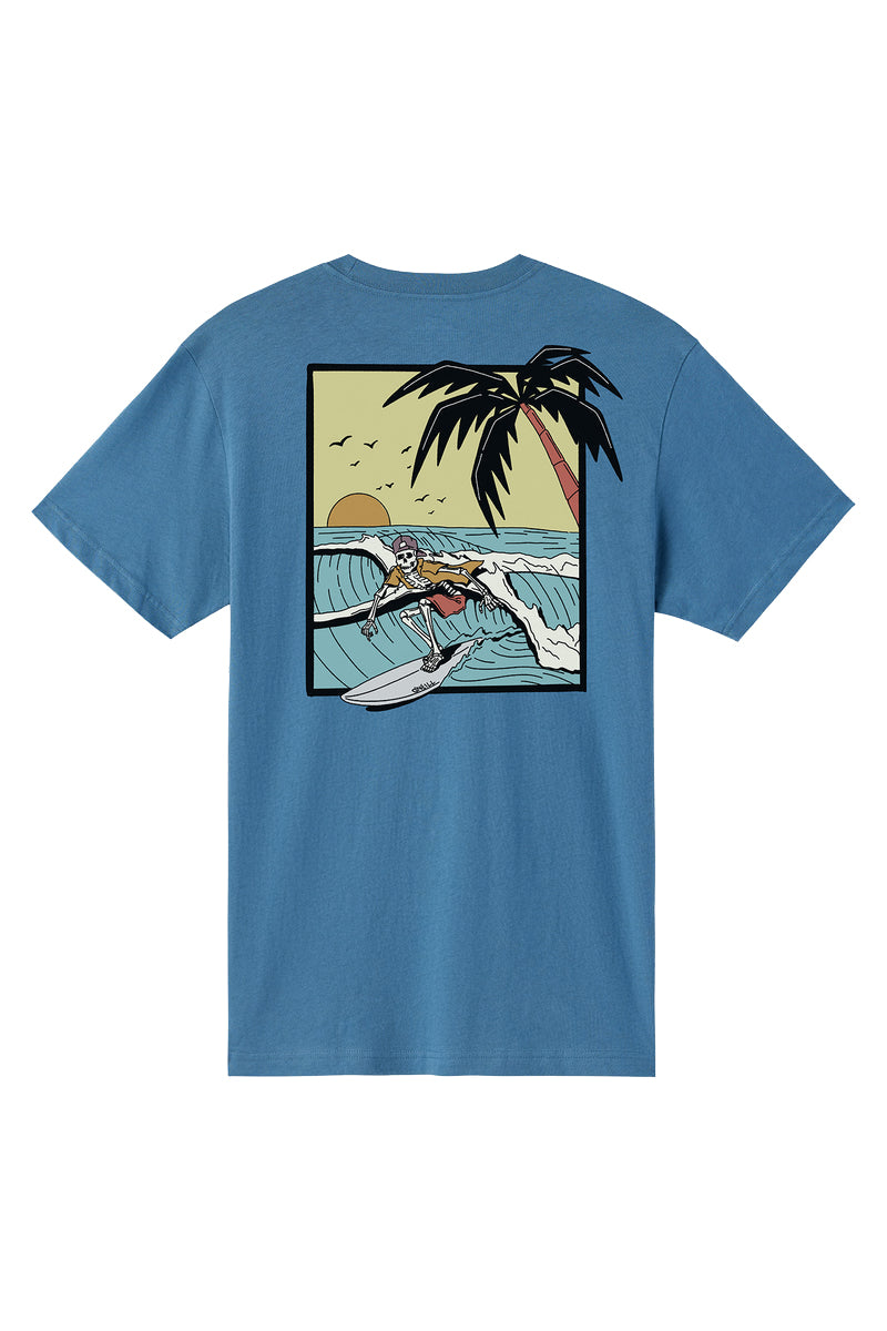 O'NEILL DAYS END STANDARD FIT TEE TEL-TEAL L