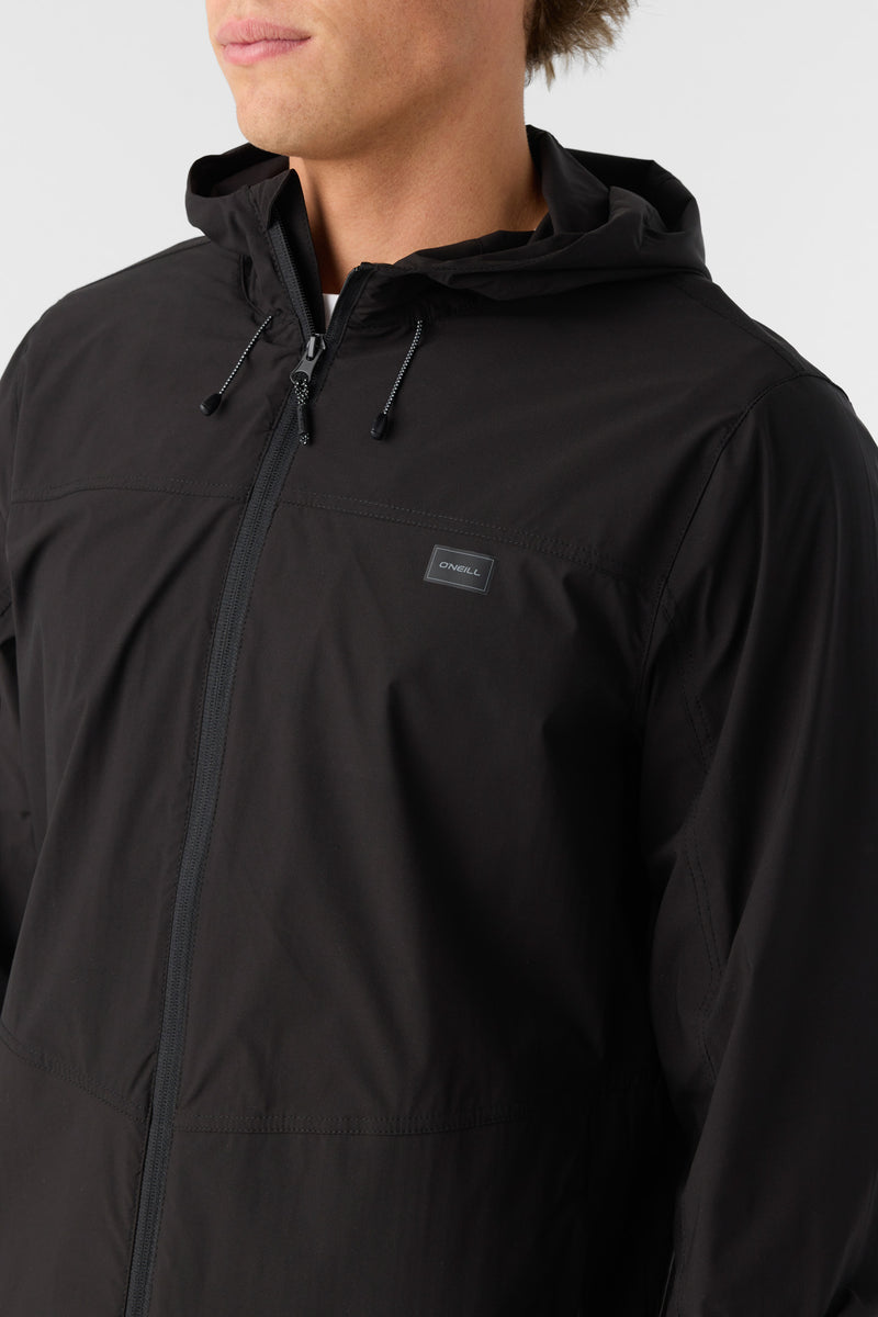 O'NEILL TRVLR WINDBREAKER STRETCH JACK BLK M