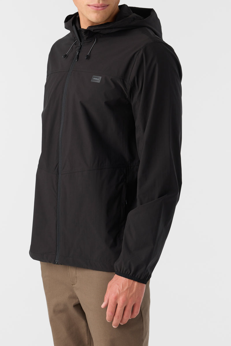 O'NEILL TRVLR WINDBREAKER STRETCH JACK BLK M
