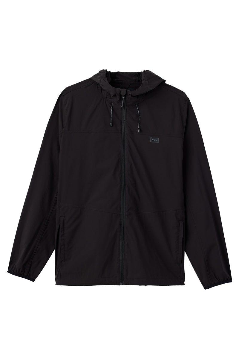 O'NEILL TRVLR WINDBREAKER STRETCH JACK BLK M