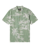 Quiksilver Mens Palmz Shirt GKP9-GREEN EYES PRNT 4 L
