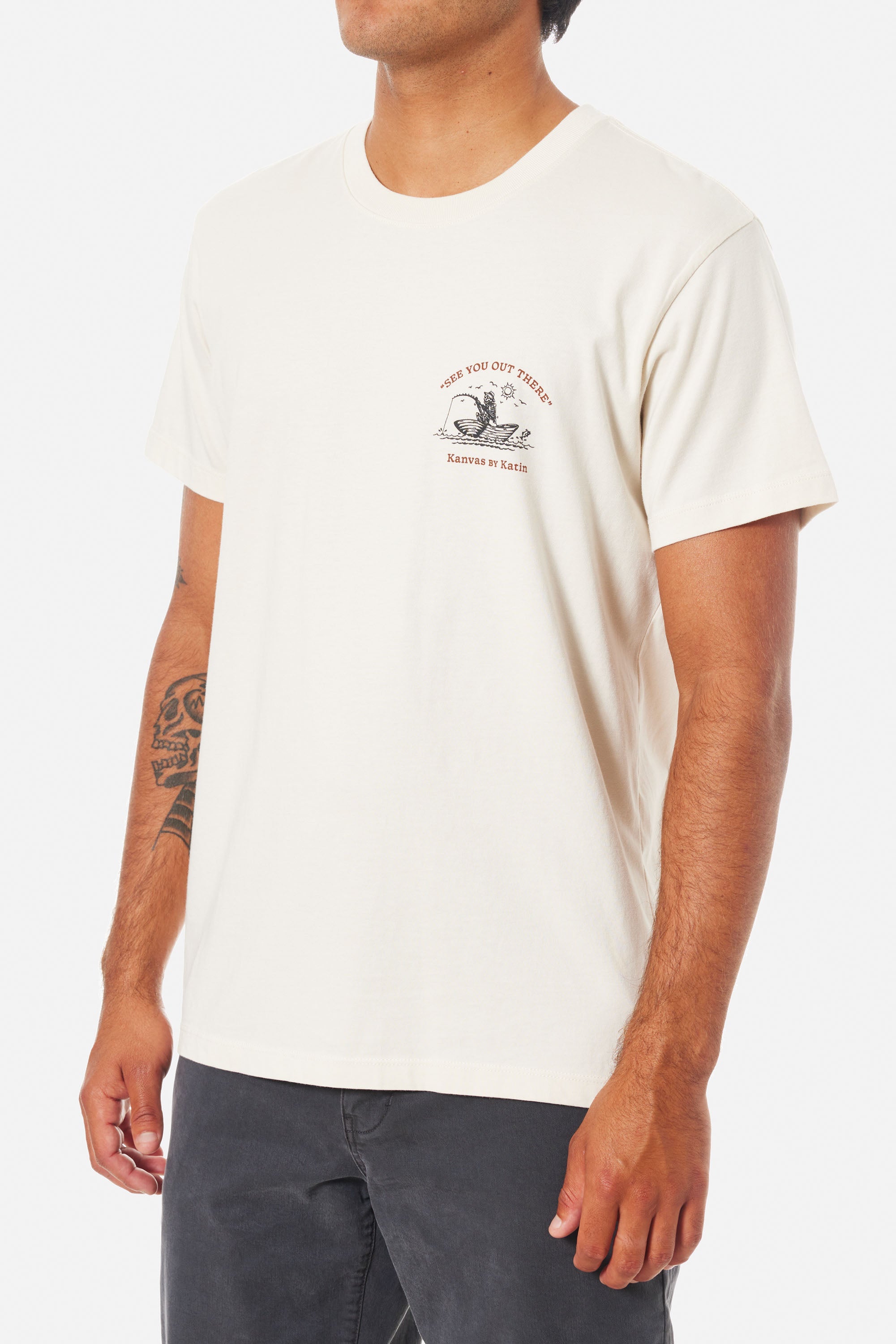 Katin Cast Off SS Tee VWHT XL